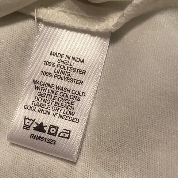 White Swiss-Dot Blouse with Ruffled Bell Sleeve, size S, 1.State brand - Picture 8 of 8